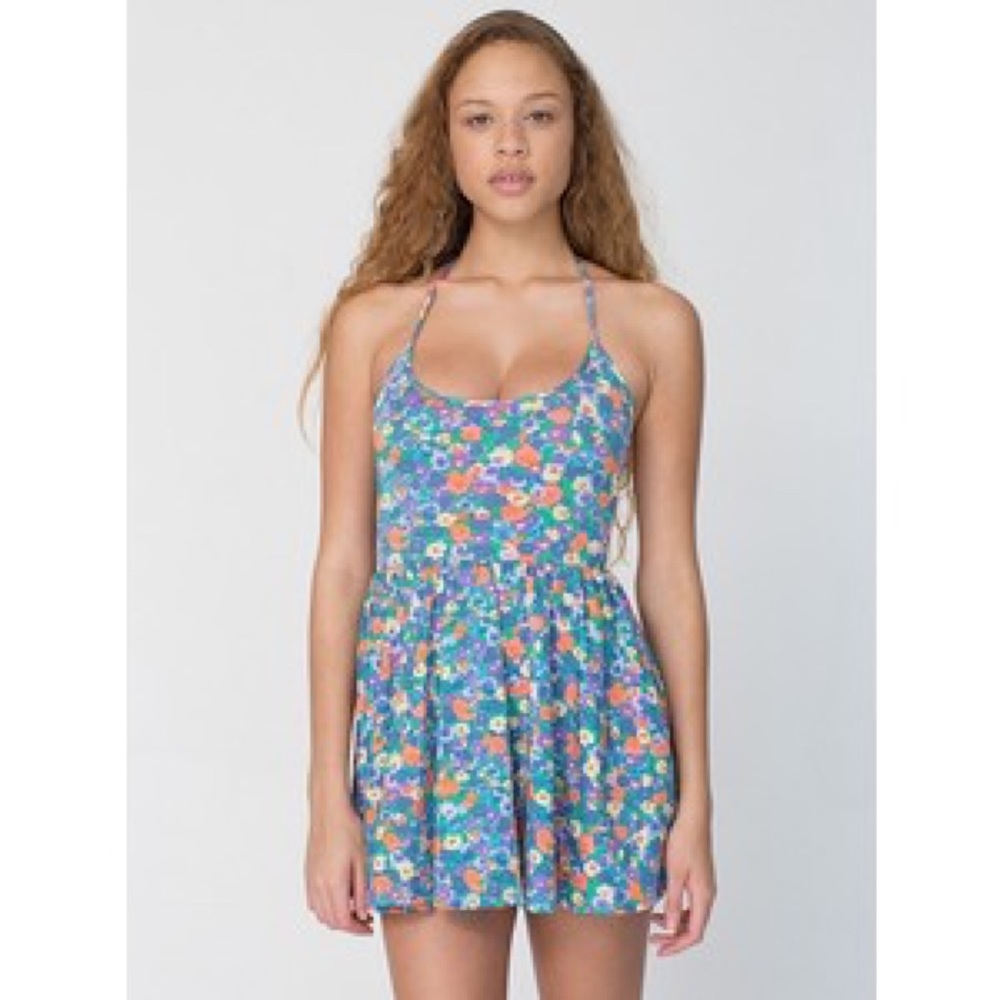 American Apparel Floral Skater Dress